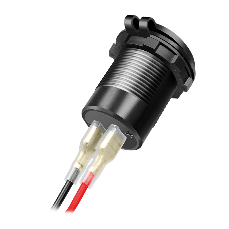 KFZ - USB-Ladebuchse, 12/24V, 60 W, Einbau, mit Deckel